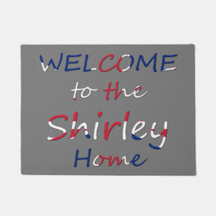 Welcome to the YourName Home Union Jack dmcnt Doormat