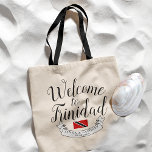 Welcome to Trinidad | Destination Wedding Favour Tote Bag<br><div class="desc">A celebratory gift item tailored to your wedding guest travelling to see you in the beautiful country of Trinidad & Tobago.  All elements of this item are unlocked and adjustable to suit your needs. Have fun making it your own.</div>