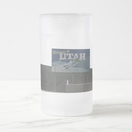 Welcome to Utah Cake Frosted Mug