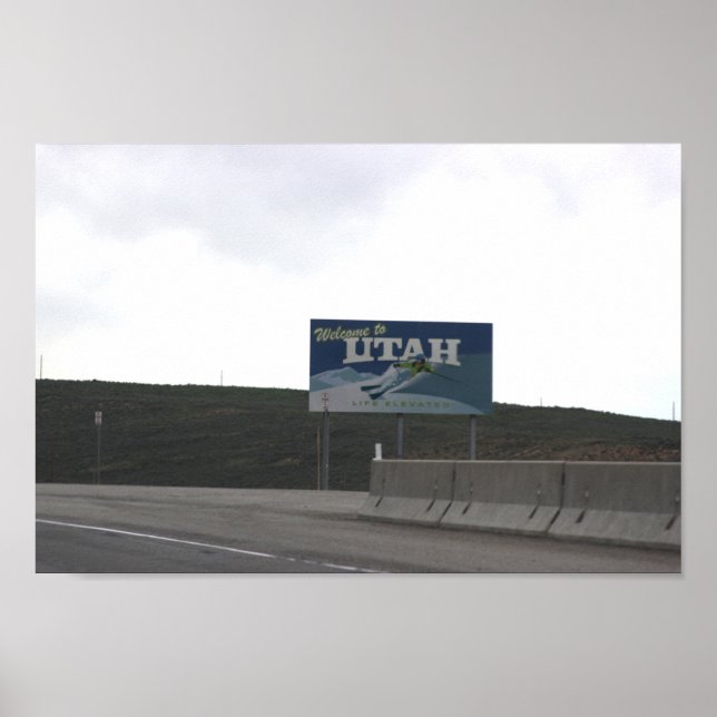 Welcome to Utah Poster (Front)