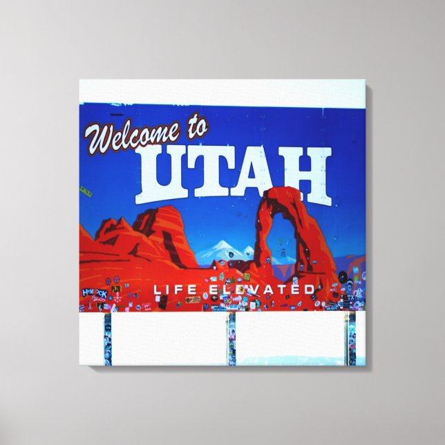 Welcome to Utah Sign (Front)