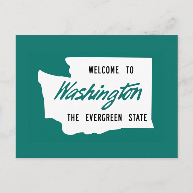 Welcome to Washington - USA Postcard (Front)