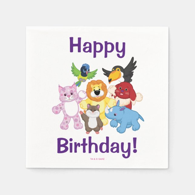 Welcome to Webkinz! Napkin (Front)