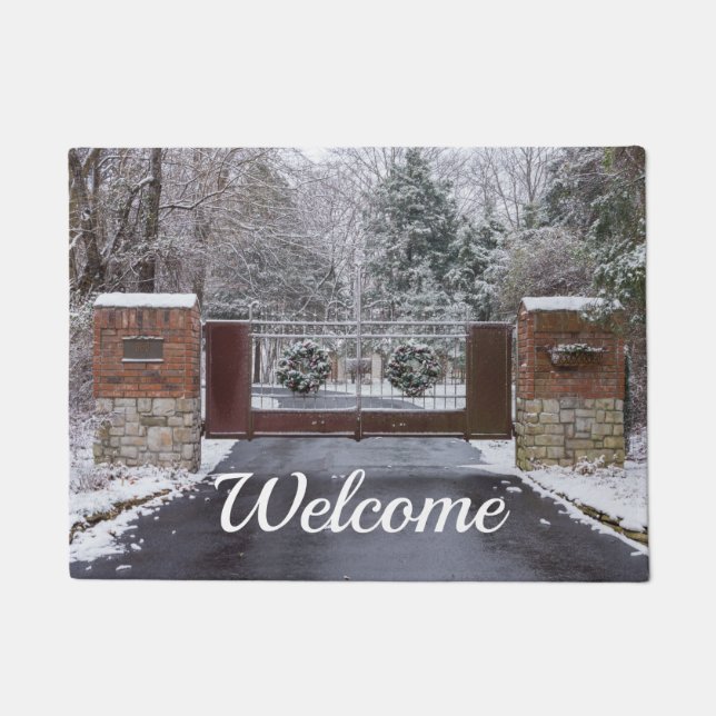 Welcome To Winter Welcome Doormat (Front)