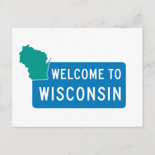 Welcome to Wisconsin - USA Postcard
