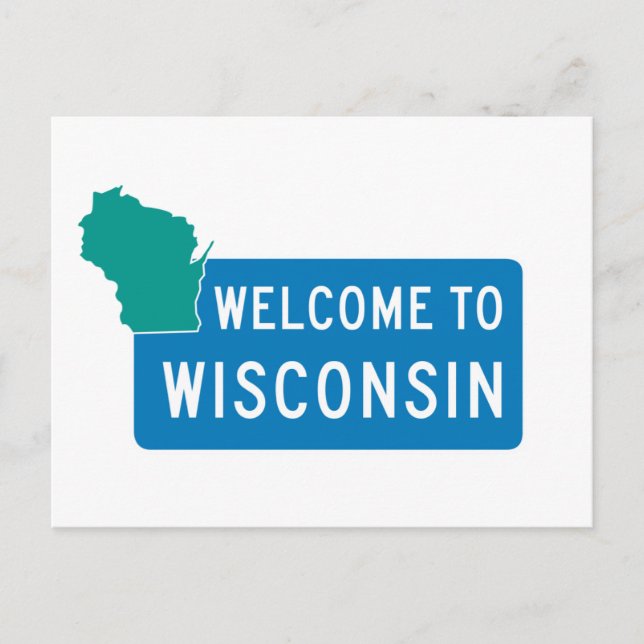 Welcome to Wisconsin - USA Postcard (Front)