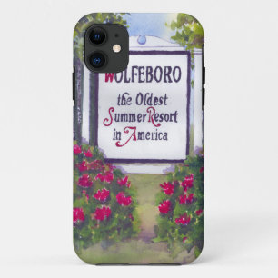 Welcome to Wolfeboro NH Sign iPhone 11 Case