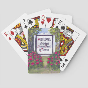 Welcome to Wolfeboro NH Sign Playing Cards