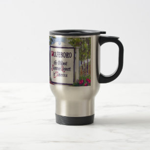 Welcome to Wolfeboro NH Sign Travel Mug