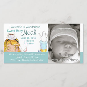 Welcome to Wonderland Birth Announcement