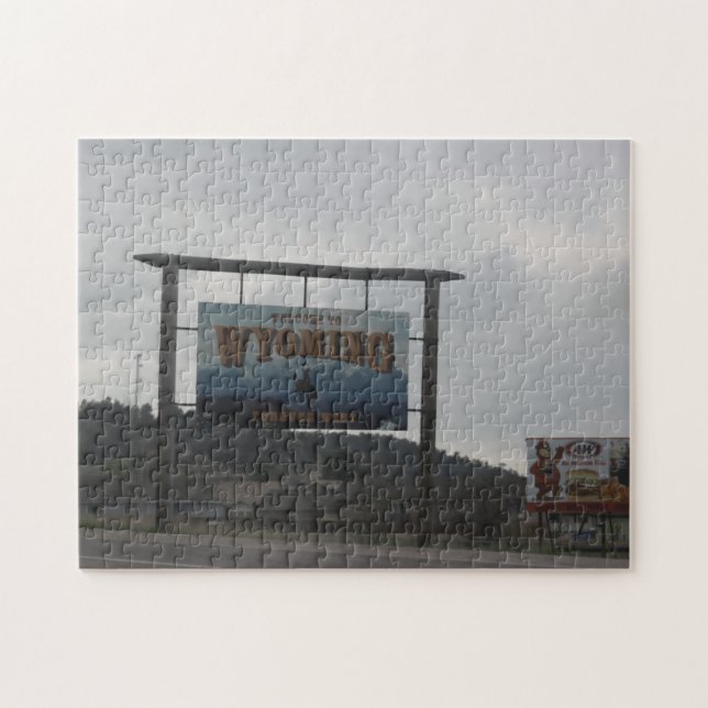 Welcome to Wyoming Jigsaw Puzzle (Horizontal)