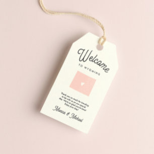 Welcome to WYOMING Wedding ANY COLOR!! Gift Tags