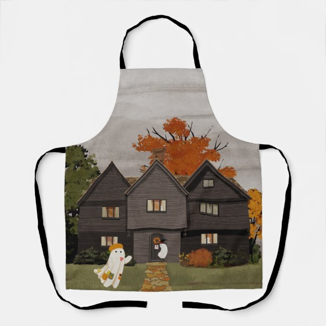Welcome to your haunted house apron (Front)
