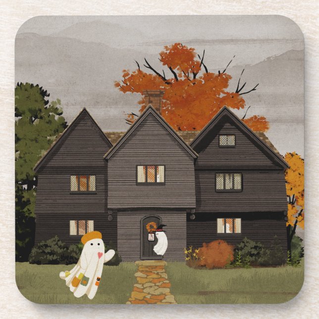 Welcome to your haunted house coaster (Front)