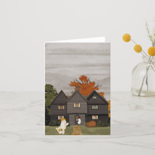 Welcome to your haunted house thank you card