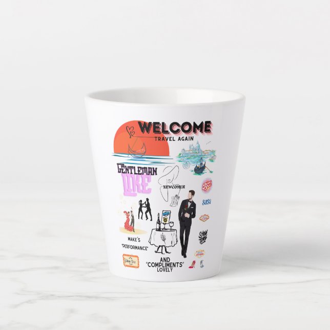 WELCOME TRAVEL AGAIN LATTE MUG (Front)