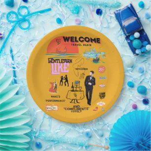 WELCOME TRAVEL AGAIN PAPER PLATE