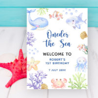 WELCOME UNDER THE SEA first Birthday Party 