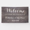Welcome Wedding Banner Rustic Vintage Wood