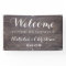Welcome Wedding Banner Rustic Vintage Wood