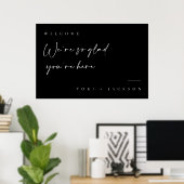 Welcome Wedding Decor Minimal Poster Sign  (Home Office)