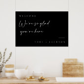 Welcome Wedding Decor Minimal Poster Sign  (Kitchen)