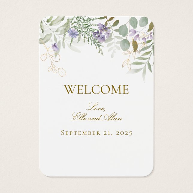 Welcome Wedding Gift Tag (Front)