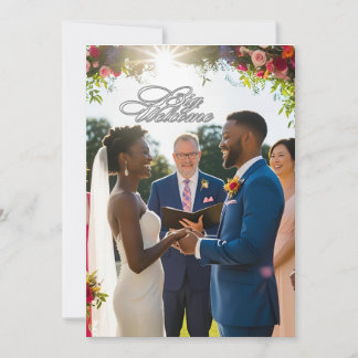 Welcome wedding invitation design