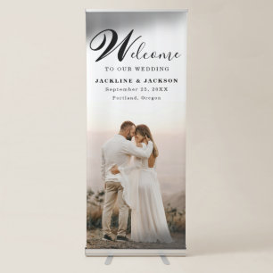 Welcome Wedding Photo Retractable Banner Template