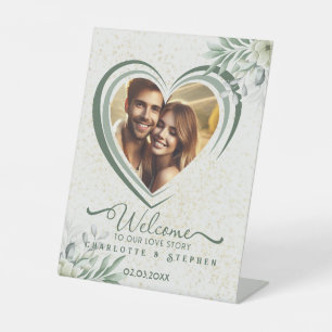 Welcome Wedding Sign Our Love Personalized Photo