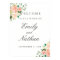 Welcome Wedding Sign Peach Blush Watercolor Floral