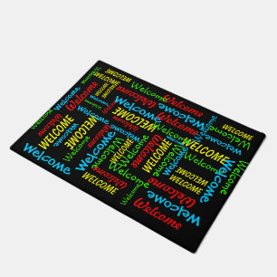Welcome Welcome Primary Colours Door Mat