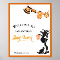 Welcome Witch Halloween Baby Shower