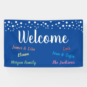 Welcome with list of names Banner