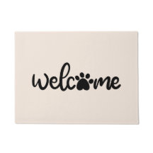 Welcome with Paw - Door Mat
