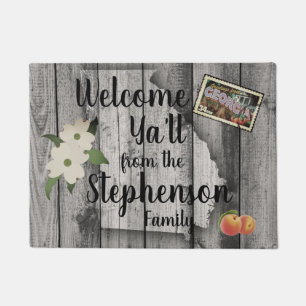 Welcome Ya'll Georgia Door Mat