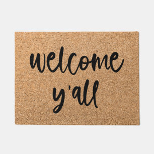 Welcome Y'all Welcome Mat Doormat