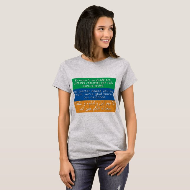 Welcome Your Neighbours T-shirt (Front Full)