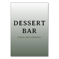 Welcoming Gray Minimalist Dessert Bar Sign