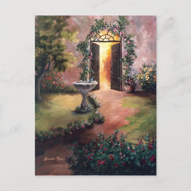 Welcoming Light Postcard (Front)