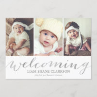 Welcoming Silver 3 Photo | Birth Announcement