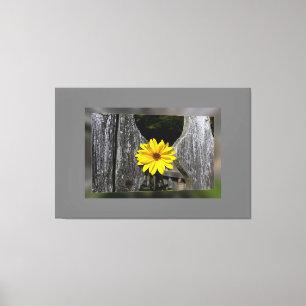 Welcoming yellow flower canvas print