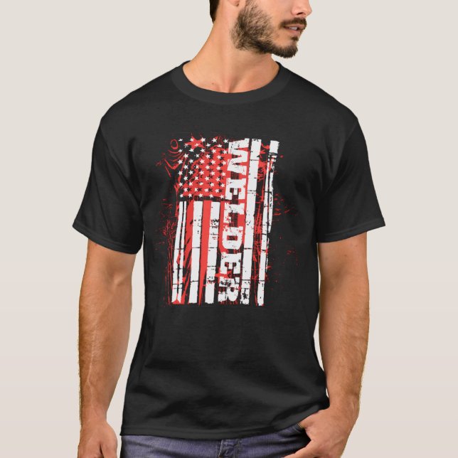 Weld America American Pipefitter          T-Shirt (Front)