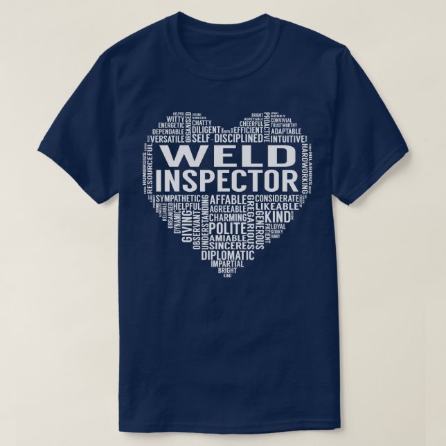 Weld Inspector Heart T-Shirt (Design Front)