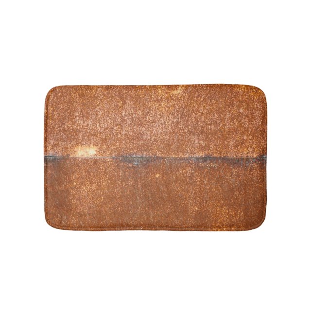 Welded old metal, rust texture. bath mat (Front)