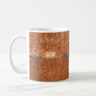 Welded old metal, rust texture. coffee mug