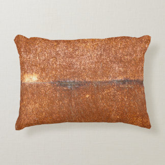Welded old metal, rust texture. decorative cushion