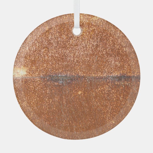 Welded old metal, rust texture. glass tree decoration (Front)