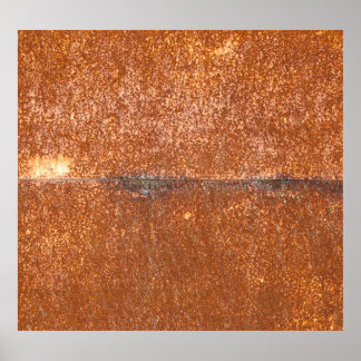 Welded old metal, rust texture. poster