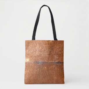 Welded old metal, rust texture. tote bag